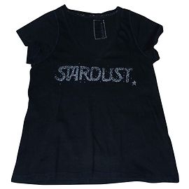 Camiseta Berenice holgada negra de algodón Negro