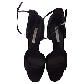 Diane von Furstenberg, JALEN SUEDE CHAUSSURES Noir