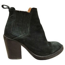 bottines en daim Maje Noir