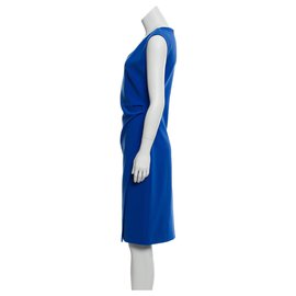Diane Von Furstenberg-Vestido azul DvF-Azul