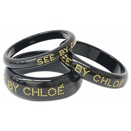 See by Chloé Chloé See 3 define pulseiras Dourado