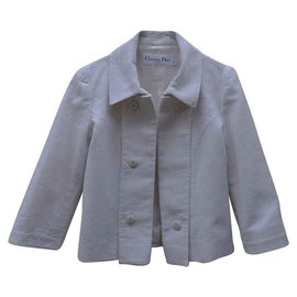 Dior-Blazer-White,Eggshell