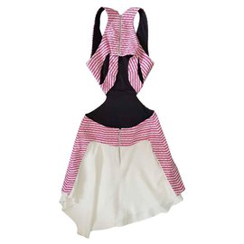 Jay Ahr-Dresses-Pink,White