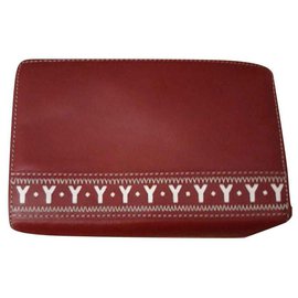 Yves Saint Laurent-Bolsas, carteiras, casos-Vermelho