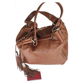 Lancel Handbag Light Brown Leather Light brown