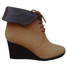 Bottines Chloé en cuir jaune moutarde Autre