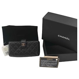 Chanel Purse wallet phone case Black