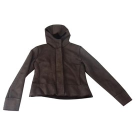 Autre Marque-Coat / Cache Cache Jacket-Dark brown