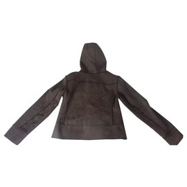 Autre Marque-Coat / Cache Cache Jacket-Dark brown