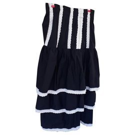Autre Marque-bohemian chic skirt-Black