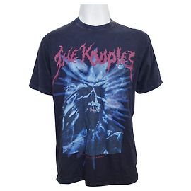 THE KOOPLES Men's Black Midnight Shadows Distressed Tee Size M MEDIUM Black