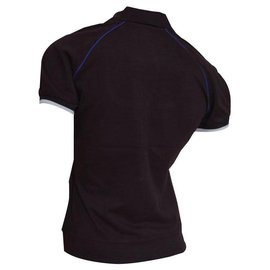Céline-CELINE Brown Cotton Pique Short Sleeve Polo Shirt Top Size M MEDIUM-Brown
