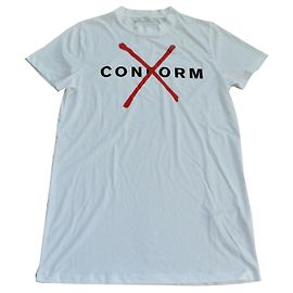 Autre Marque MATTHEW MILLER Protest White T-Shirt Tee Size M MEDIUM Black White Red