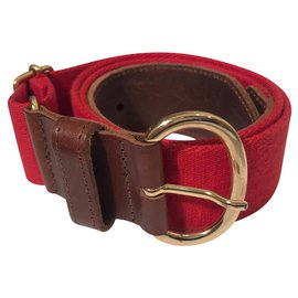 Massimo Dutti Cintos Marrom Vermelho