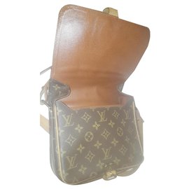 Louis Vuitton-Shoulder bag , leather Cartridge 100%-Dark brown