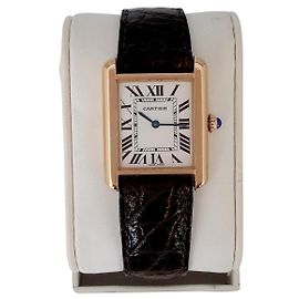 Cartier Solo tanque de oro Blanco