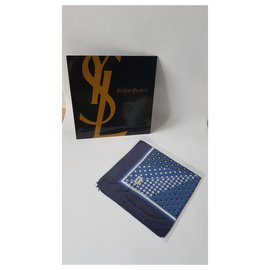 Yves Saint Laurent-Men Scarves-Blue
