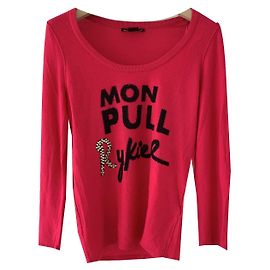 Sonia Rykiel pour H&M Fuchsia und schwarzer Pullover Sonia Rykiel x Hm Pink