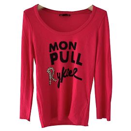 Sonia Rykiel pour H&M Fuchsia und schwarzer Pullover Sonia Rykiel x Hm Pink