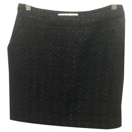 Clements Ribeiro-Boucle Skirt-Black
