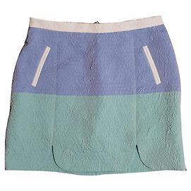 Autre Marque Jupe Piccione Piccione Blanc Bleu Multicolore Blanc Bleu Multicolore
