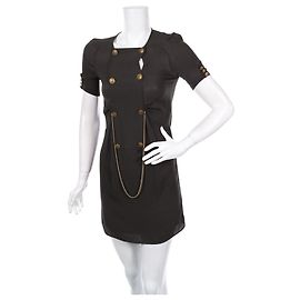 Maje Kleid aus grüner Seide Grün