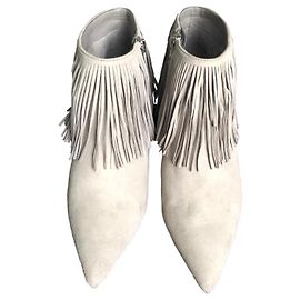Sam Edelman Kandice botas con flecos grises. Gris