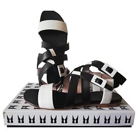 Sandales Moreschi Noir Blanc