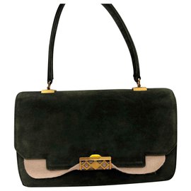 Hermès-Vintage Tasche-Olivgrün