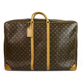 Louis Vuitton Sirius 70 Monogram Canvas & Leather suitcase - viaggio bagagli morbido Marrone