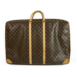 Louis Vuitton-Louis Vuitton Sirius 70 Monogram Canvas & Leather suitcase - soft luggage travel-Brown