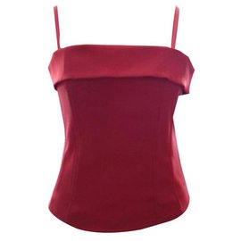 Autre Marque Bustier rosso in cotone H & M Rosso