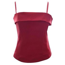 Autre Marque Bustier rouge en coton H & M Rouge
