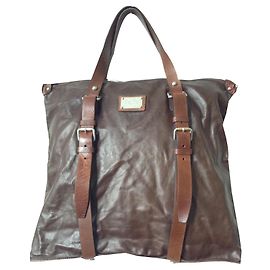 D&G GROßE LEDER SHOPPER BRAUN UNISEX Braun