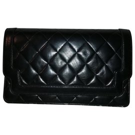 Chanel-Brieftasche-Schwarz