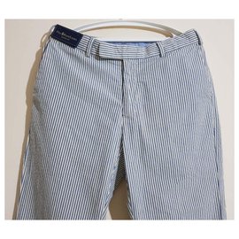 Polo Ralph Lauren-Pantalons-Blanc,Bleu