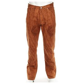 Gianfranco Ferré GIANFRANCO FERRE JEANS - PYTHON PRINT-HOSEN MIT GERADEM BEIN Python drucken