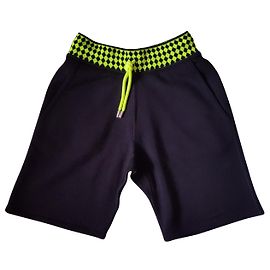 Pantaloncini Christopher Kane Neri Verdi Nero Verde