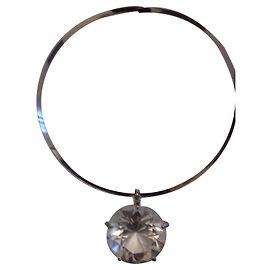 Collier Kenneth Jay Lane Argent Swarovski Argenté