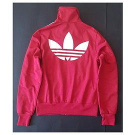 Adidas-Chaquetas-Blanco,Roja