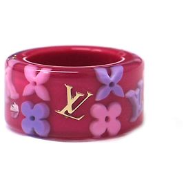Louis Vuitton, Anillo de inclusión rosa Rosa Multicolor