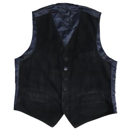 Yves Saint Laurent-Blazers Jackets-Dark blue