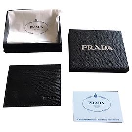 Porta carte Prada Nero