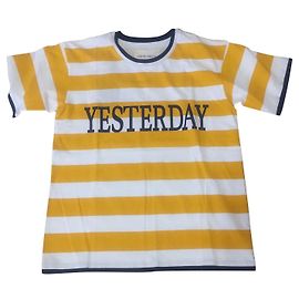 Camiseta de algodón amarilla Alberta Ferretti M Amarillo