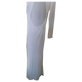 Vestido Underground blanco con espalda abierta Blanco