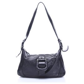 Aigner Etienne leather handbag black Black