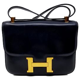 Hermès Constance 23 pelle nera Nero