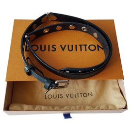 Louis Vuitton-Cinturones-Negro,Verde oscuro