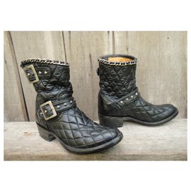 Mexicana-botas de motociclista mexicana-Preto