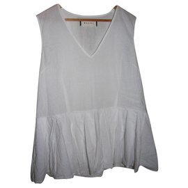 Top Marni blanco de algodón Blanco